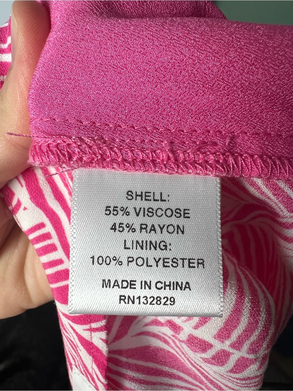 Lovers and Friends Revolve Makena Fuchsia Leaf Print Pants XS Pink Ankle Slit - Picture 13 of 13